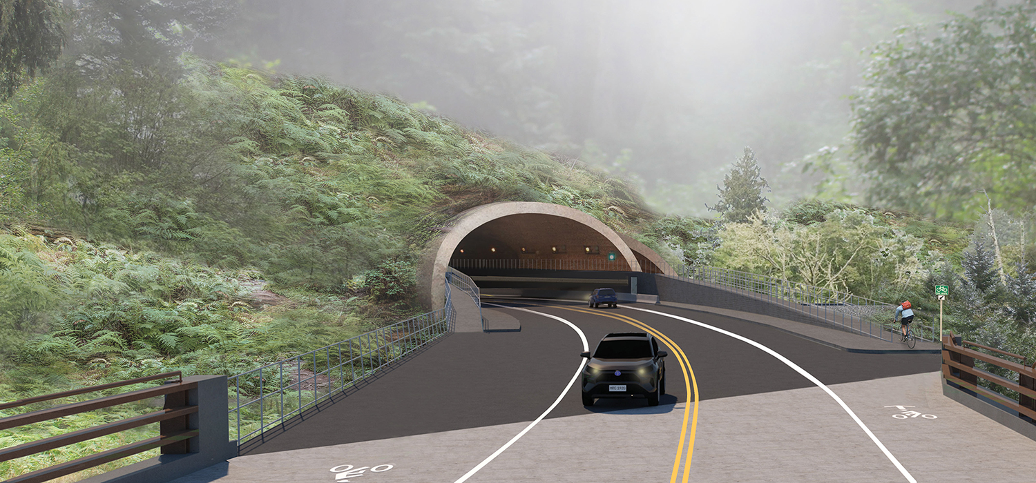 Simulation of Proposed North Tunnel Portal and Approach